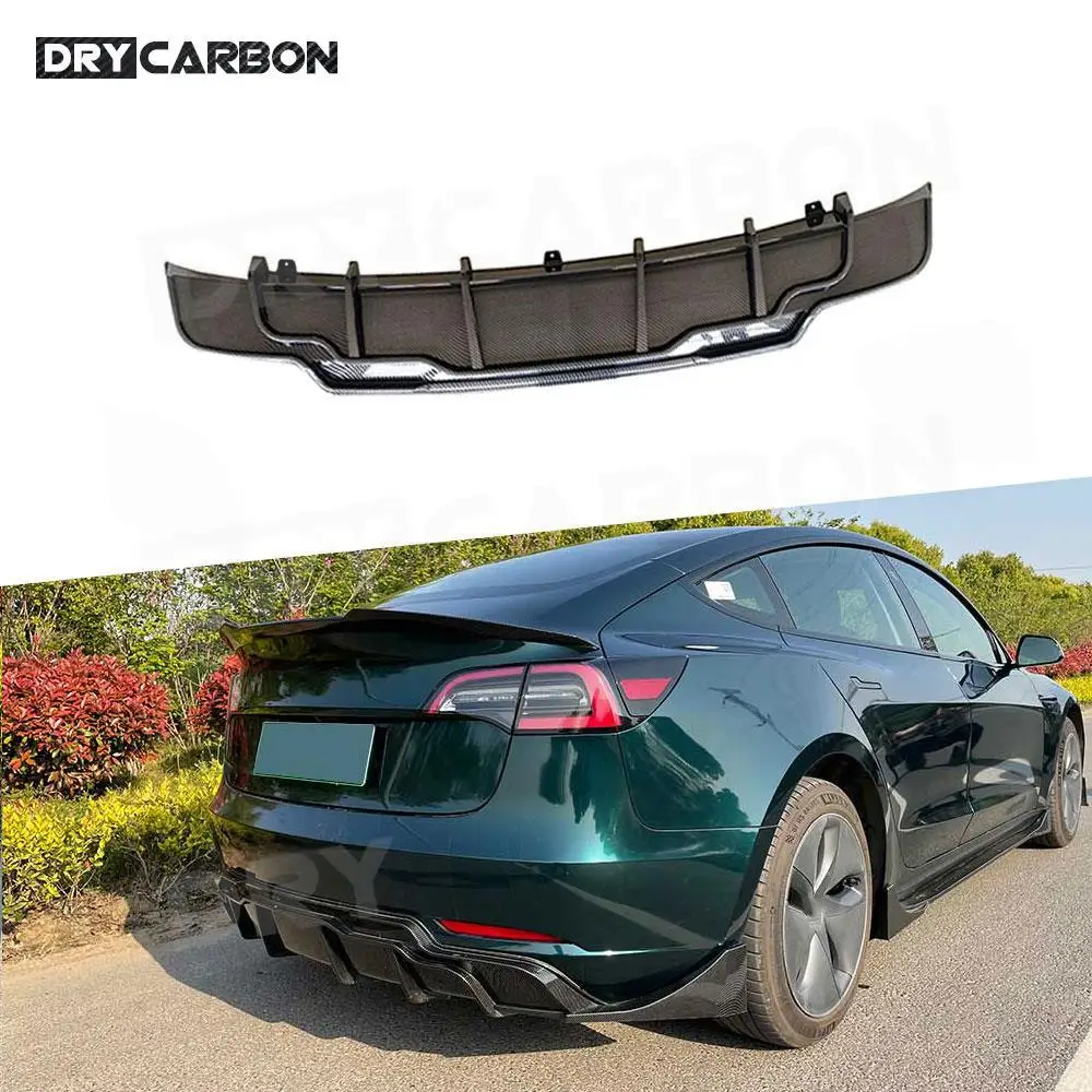 

Rear Bumper Lip Chin Spoiler Bodykit For Tesla Model 3 Rear Bumper Lip Diffuser Splitters Spoiler