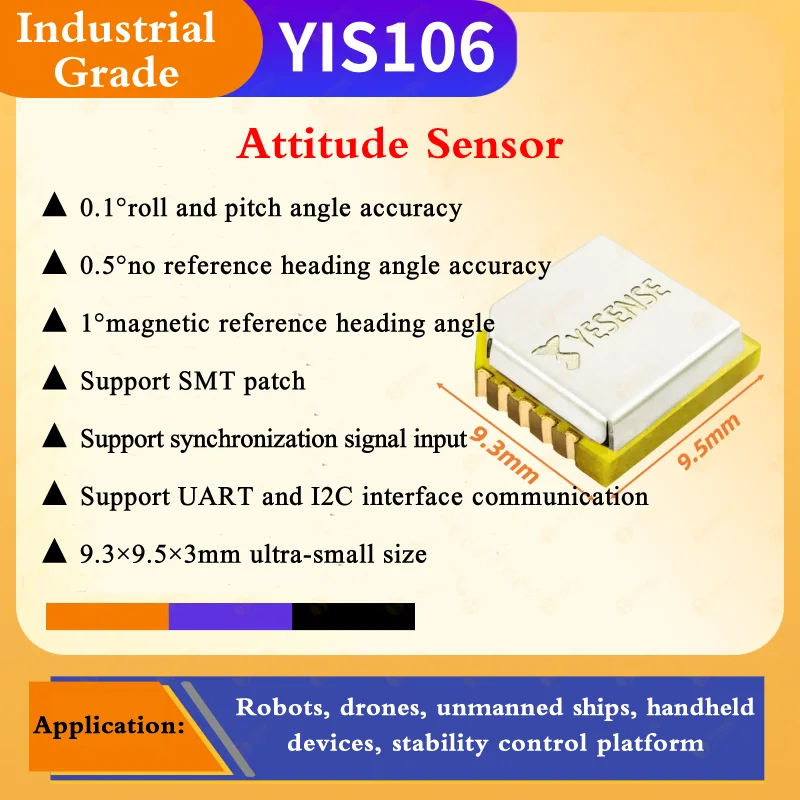 Industrial-grade High-precision Attitude Sensor Measure Attitude Angle, Acceleration, Angular Velocity Magnetic Field Strength