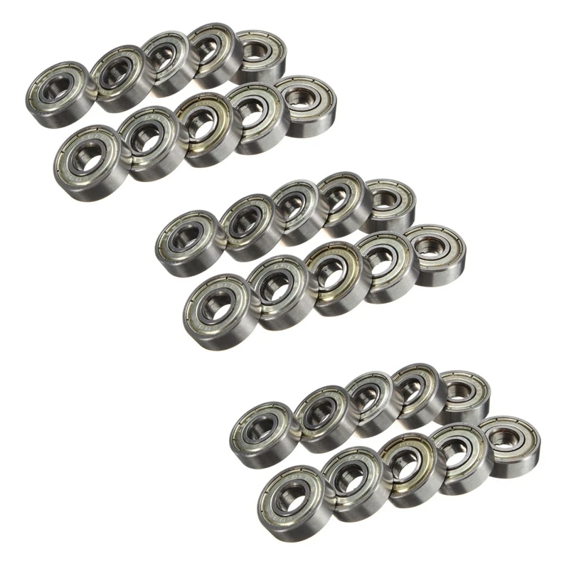 30Pcs 8 X 22 X 7Mm Skateboard Scooter Bearings Wheels ABEC-5 608ZZ