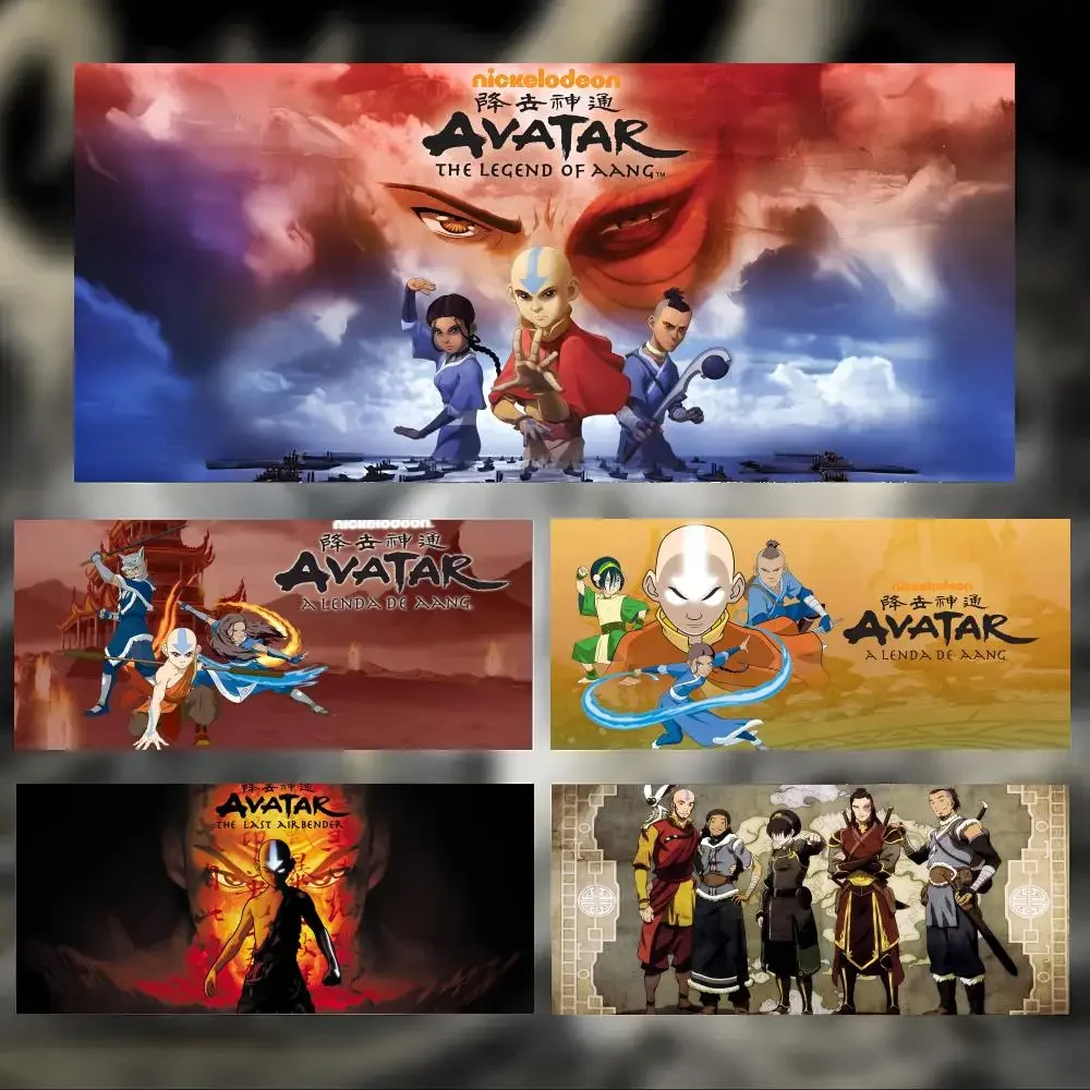 

Classic Epic Cartoon A-Avatar The Last Airbender Mouse Pad Large Thick Desk Pad Stitched Edges Gaming Mouse Mat for PC