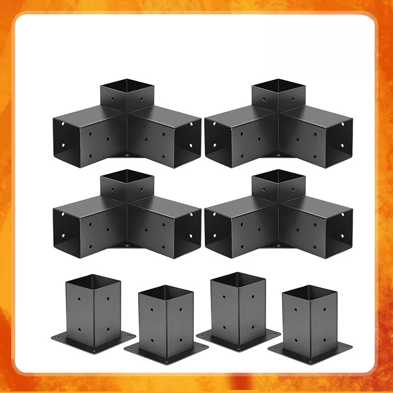 

Кронштейн для павильона из стали и дерева, прямые поставки с завода, хит продаж на Amazon, кронштейн для перголы-павильона