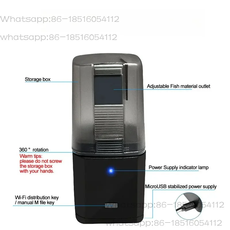 Automatic Aquarium Fish Tank Feeder Timing/Wifi Wireless Smart Phone App Intelligent Speaker Voice Remote Control Fish Feeding