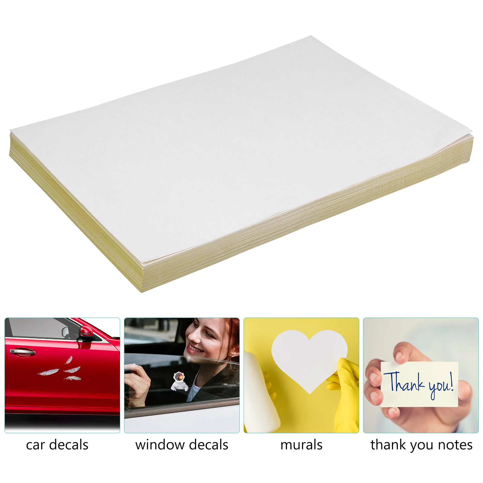 Self Adhesive Labels Stickers Paper Printable Matte White Compatible Laser Printers Custom Products Murals Thank Notes