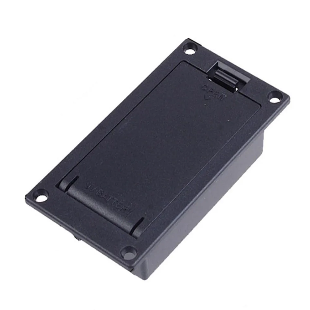 

Useful 9V Battery Box Case Accessories Bass Black Compartment Replacement For Acoustic Guitar Holder Parts Pickup