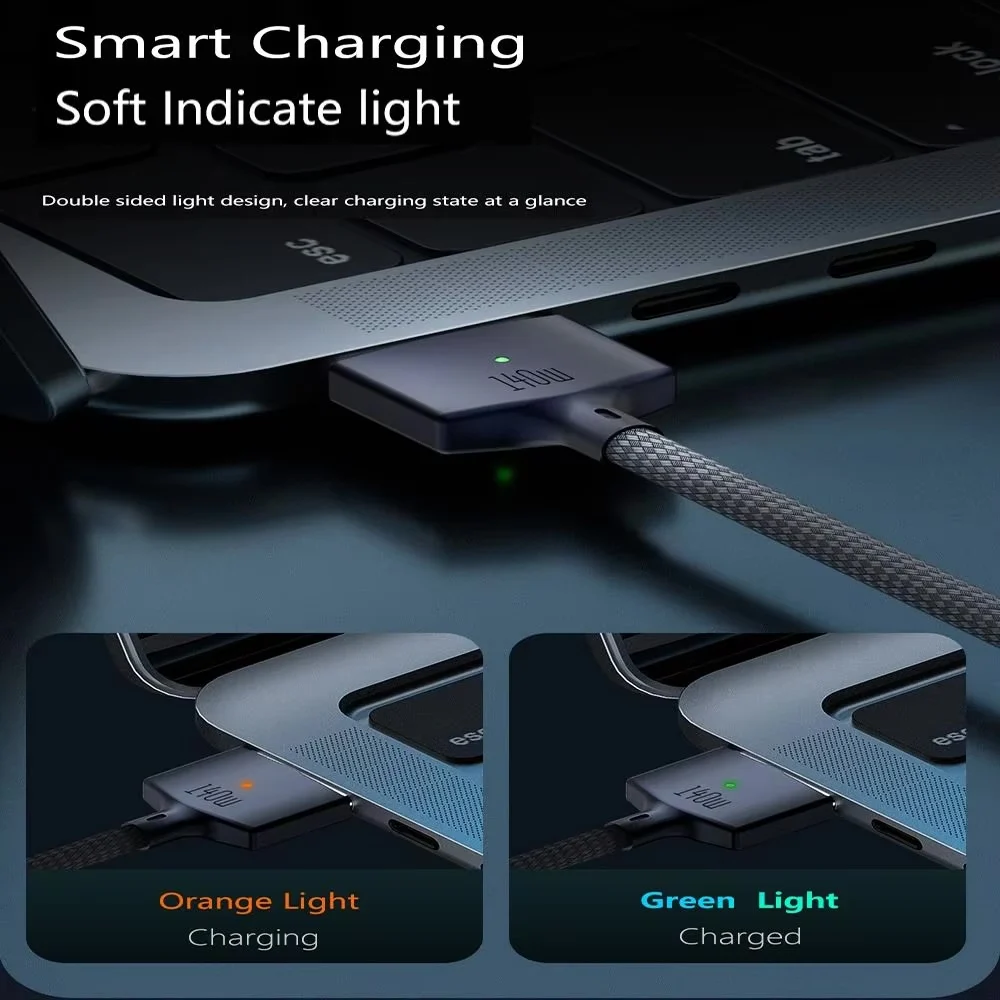 2M USB Type C to Magsafe 3 Magnetic Charger Cord Laptop Charging Cable Converter PD 140W for MacBook Air/Pro A2442 A2485 A2681 image 5