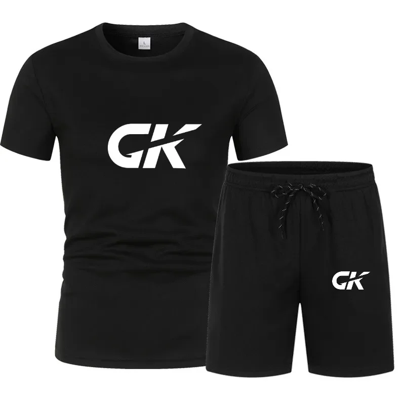 

Mens Sets Summer Suit Shirts and Shorts Fashion Football Basketball Jogging Fitness Gym Outfit Clothes Short Training kit