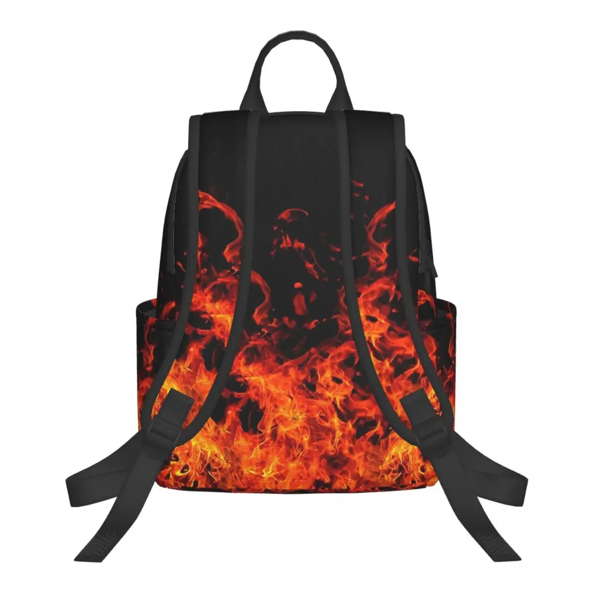Flame Patterns Of Fury Student Backpack School Bag Hiking Travel Daypack for Men Women Bookbag Shoulder Bags