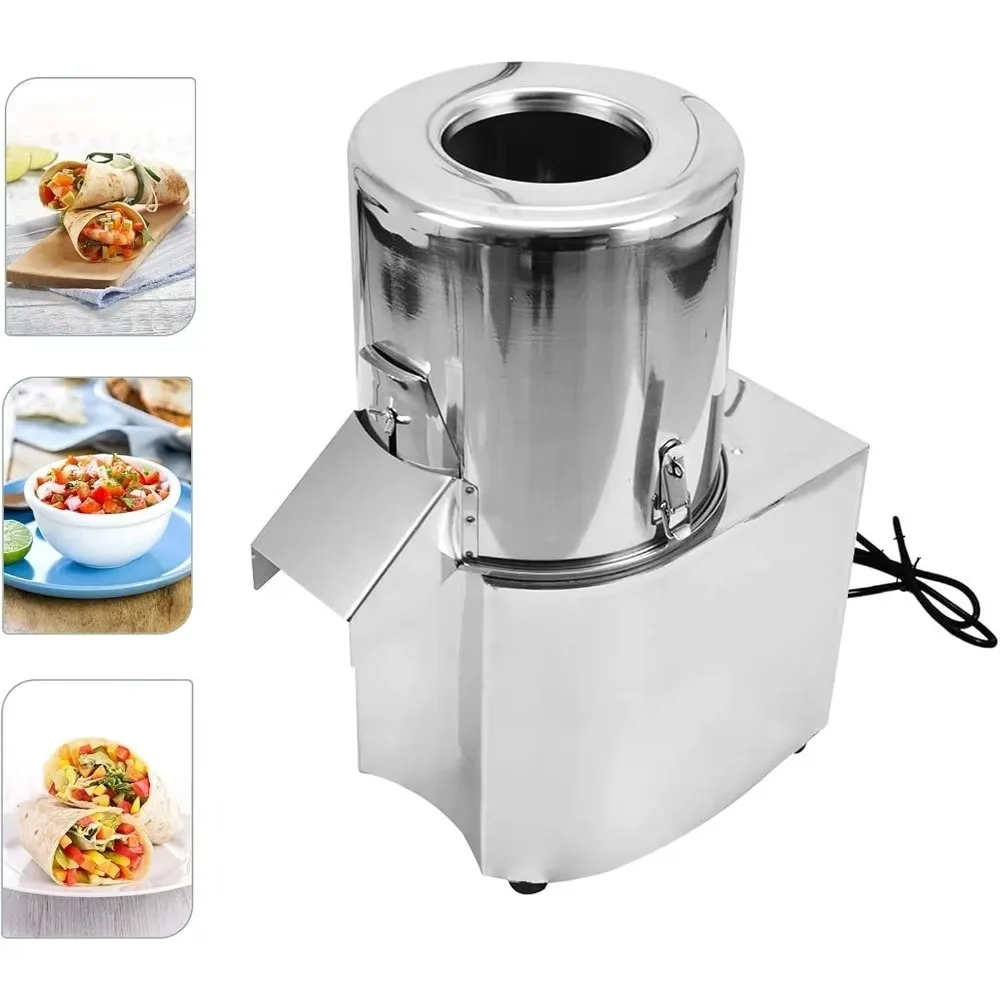 

Electric Food Processor, Commercial Vegetable Chopper Meat Grinder Machine Fully Stainless Steel Body 110V/550W 120Kg/H