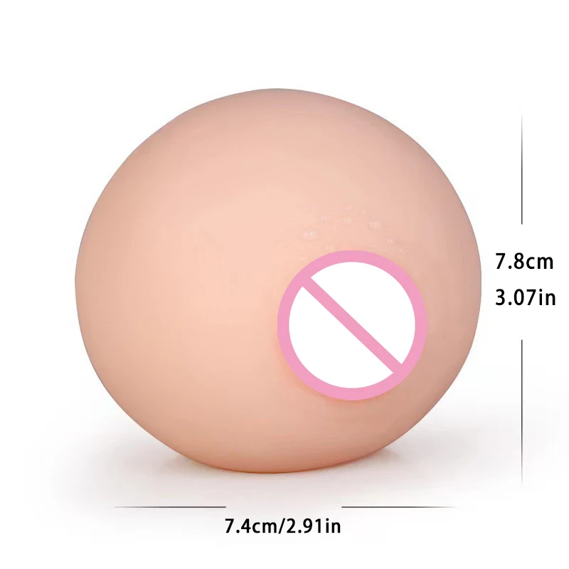 Artificial Chest Fake Silicone Breast Toys Men Masturbator Stress Squeeze Ball Soft Mini Boobs Toy Pocket Pussy Adult Products