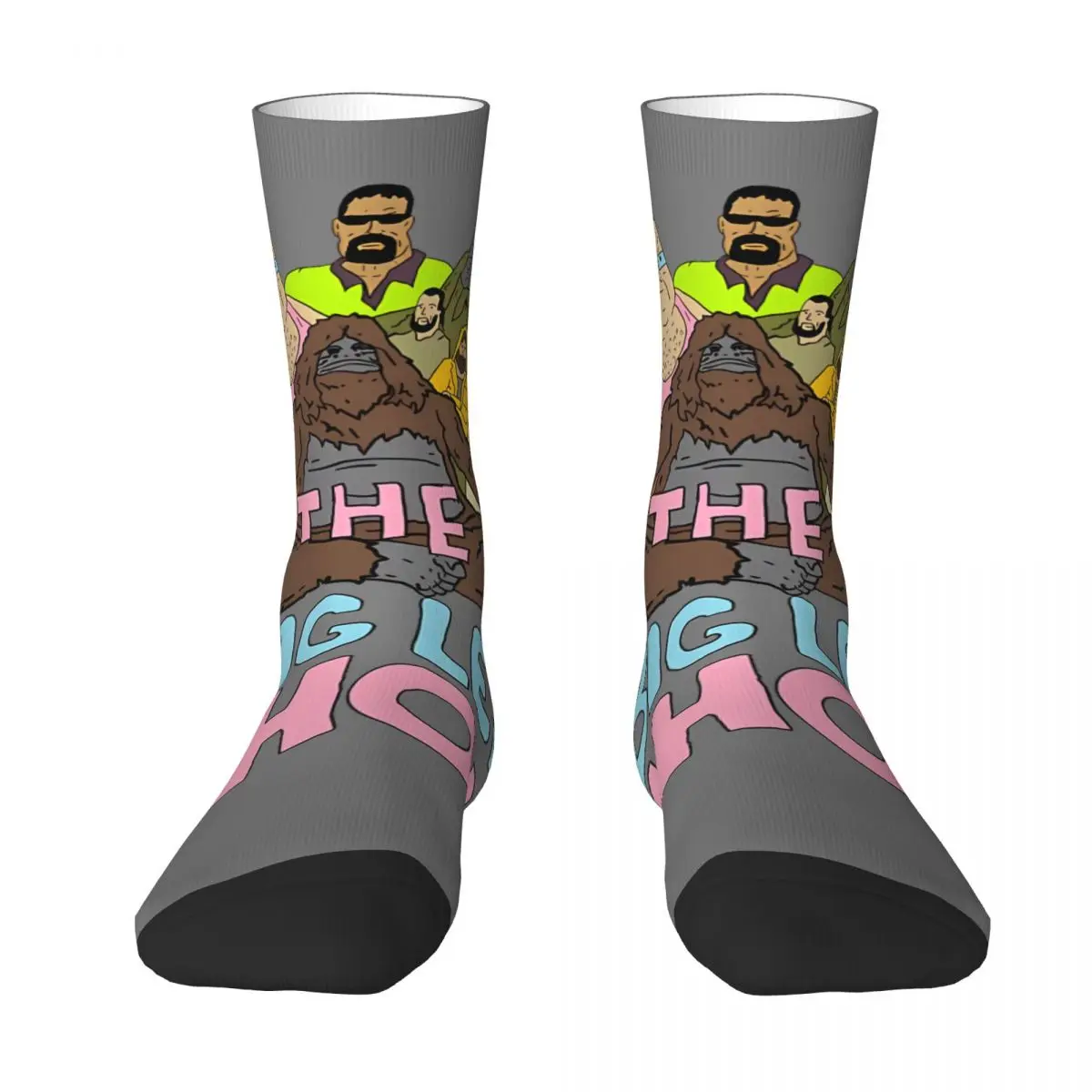 Funny Crazy Sock for Men Rugged Hip Hop Vintage Sassy The Sasquatch Happy Quality Pattern Printed Boys Crew compression Sock