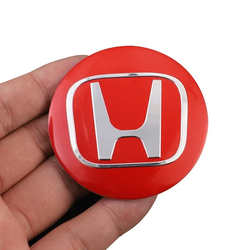 4Pcs 45mm Car Wheel Hub Center Cap Sticker Metal Emblem Stickers For Honda Civic Accord Fit City Vezel CRV Odyssey Pilot Jazz