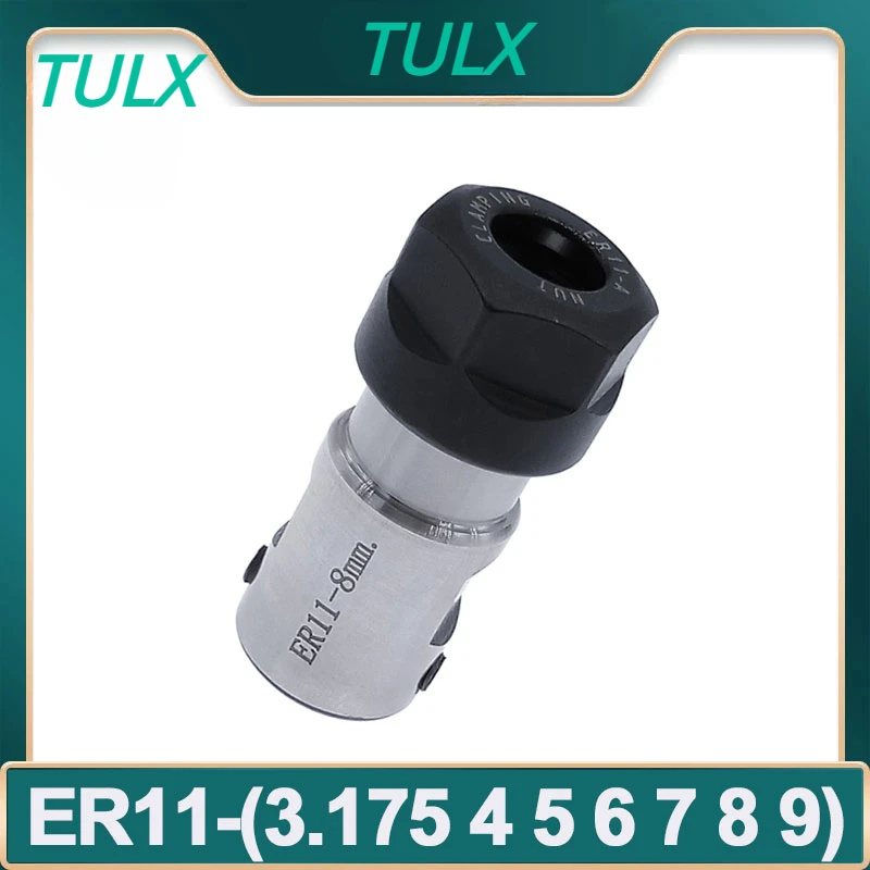 TULX ER11 ER16 ER20 Motor Shaft Toolholder Chuck Type Chuck Spindle Extension Spindle Chuck Lathe Tool Spindle Tool Set CNC Tool