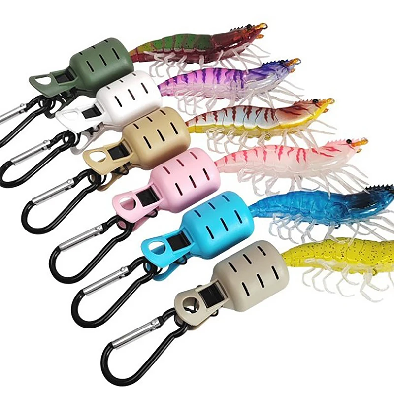 Squid Jig Bait Protector Kit Webfoot Octopus Egi Hooks Cover Cuttlefish Umbrella Lure Cap With Carabiner Fishing Tackle