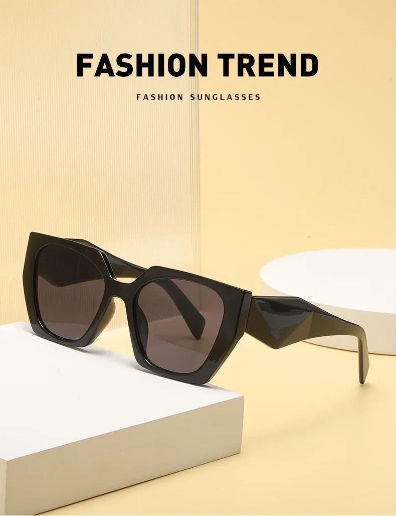 Mode Cat Eye Sonnenbrille Frauen 2025, Luxus Marke Design Vintage Quadrat Punk Sonnenbrille Für Damen Shades Retro Brillen UV400 – Detail 6