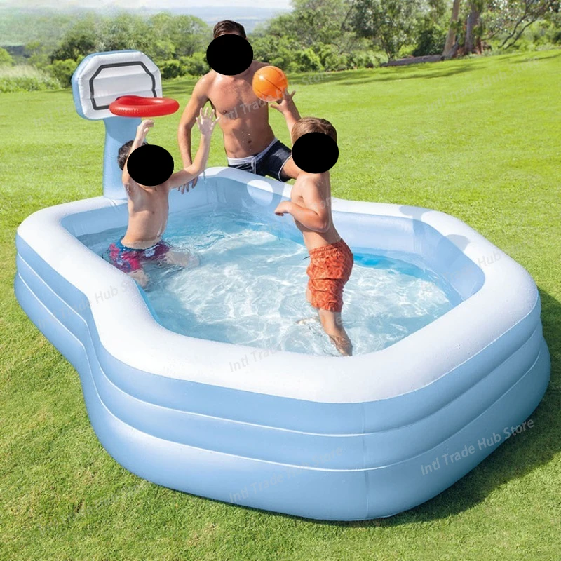 Shooting Rectangle Inflatable Swimming Pool Paddling Pool Baby
