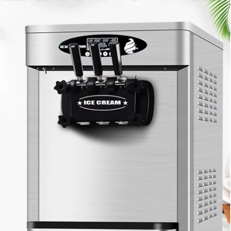 Máquina de helado comercial caliente del fabricante 2025, unidad al por mayor de 3 sabores, máquina de helado y yogur blando a bajo precio