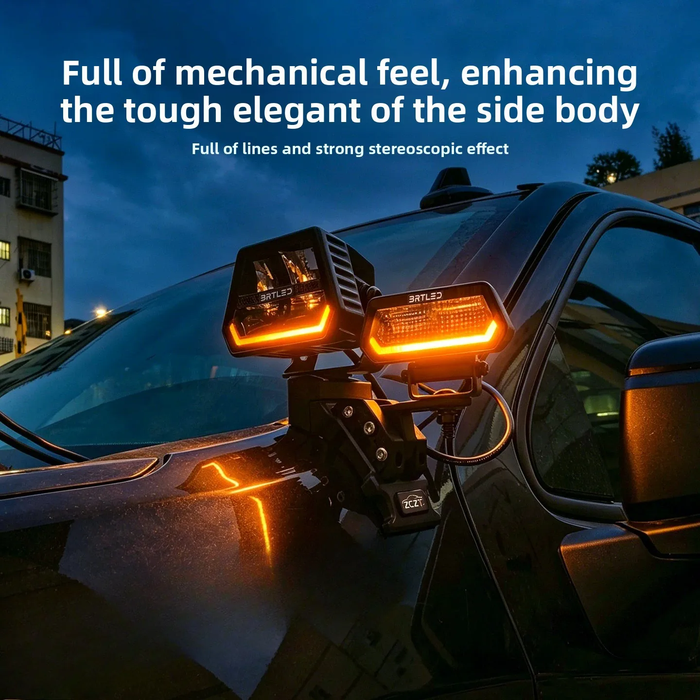 For Dongfeng MHERO M-Hero M817 2025 A-Pillar Dual Light Expansion Bracket Modification Hood LED Spotlight Bracket Accessories