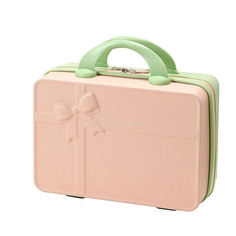 Portable cosmetic case 14-inch suitcase, candy-colored souvenir, small and light mini storage case, suitcase.