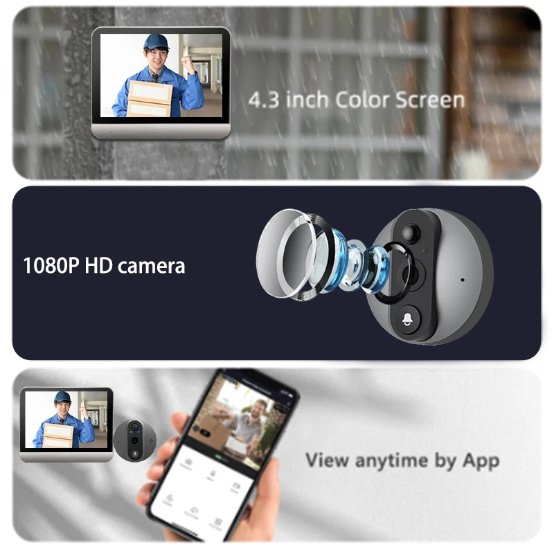 1080P Tuya Wi-Fi video doorbell 6
