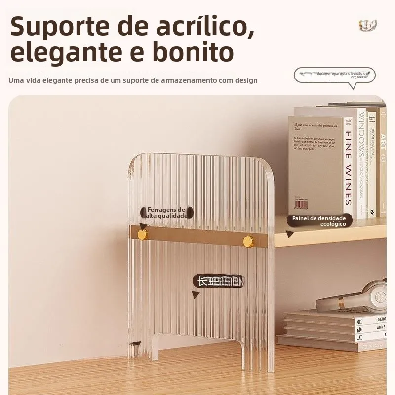 acrylic-desktop-organizer-rack-office-document-storage-cup-holder-student-dormitory-desk-arrangement-shelf-coffee-cup-stand