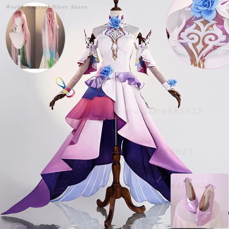 

Костюм для косплея Хонкай: Стар Рейл / Хонкай Импакт 3rd: униформа, парик, обувь для ролевых игр на Хэллоуин, аниме-фестивали и карнавалы