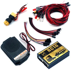Model RC Truck Simulation Sound and Light Analog System for 1/10 Crawler Car 1/14 Tamiya Tipper SCANIA 770S VOLVO BENZ MAN