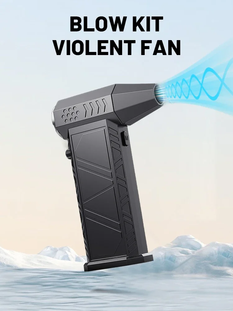Peniup Udara Kuat Violent Fan 400000RPM, Vacuum Cleaner Penghisap Debu, Pengisian Daya Tipe-C, Angin Kencang 53m/s, Turbo Jet Blower Tanpa Sikat ﻿