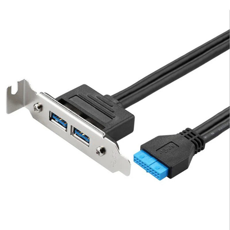 (HBA12)2 Ports Usb 3.0 Back Panel To Motherboard 20pin Header Connector With Pci Slot