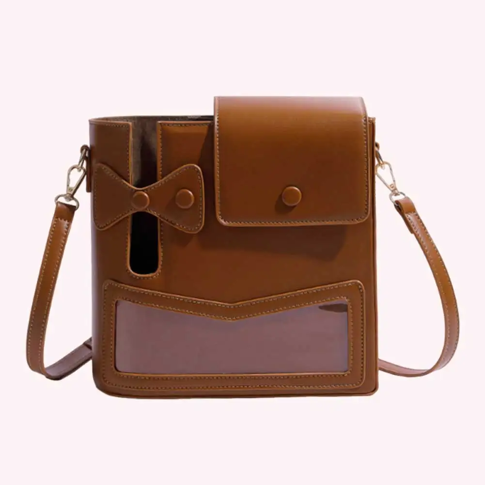 

Women Casual Shoulder Bag with Storage Pocket Versatile Crossbody Bag Vintage Cup Holder Bag Ladies Travel Hiking Sports Bag