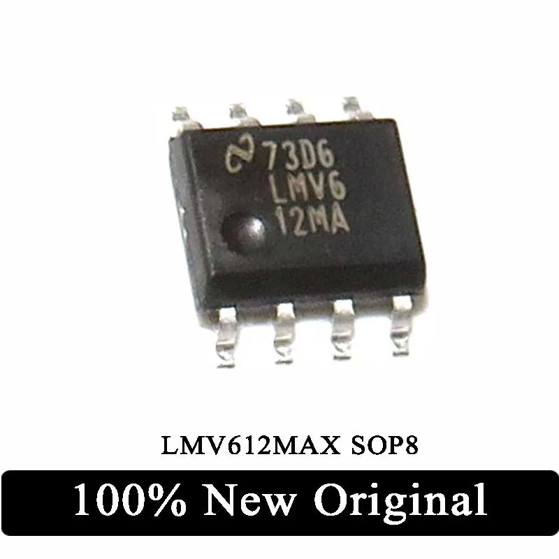 5Pcs 100% New Original LMV612MAX 73D6 SMD SOP8 imprint LMV612MA chip IC In Stock