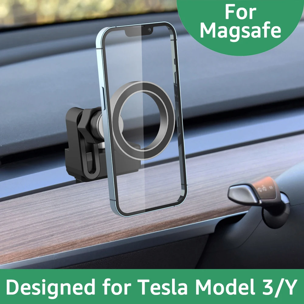 For Tesla Model 3 Model Y Car Cell Phone Mount Stand Universal Magnetic Car Phone Holder for iPhone Xiaomi Samsung GPS Brackets