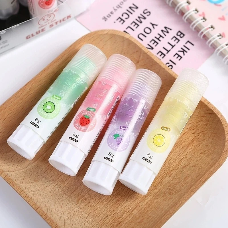 High Viscosity Glue Sticks 1-4 Pcs Colorful Solid Glue for Paper Stickers School Office Supplies Formaldehyde Free