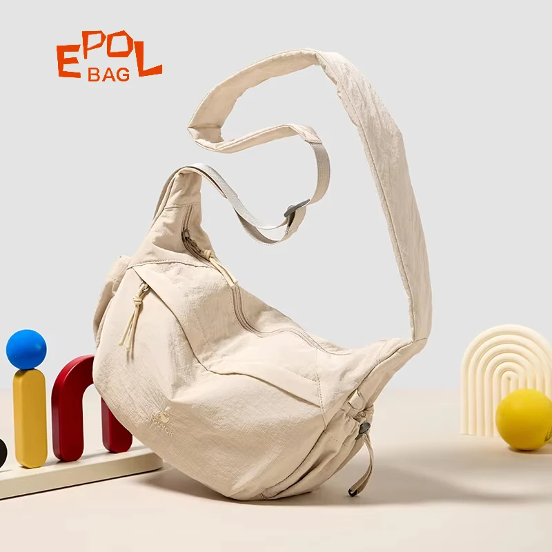 EPOL Nylon Small Crossbody Bag Women Casual Lightweight Canvas Commuter Phone Bags Trend Fashion Elegant Shoulder Bag 3059-09