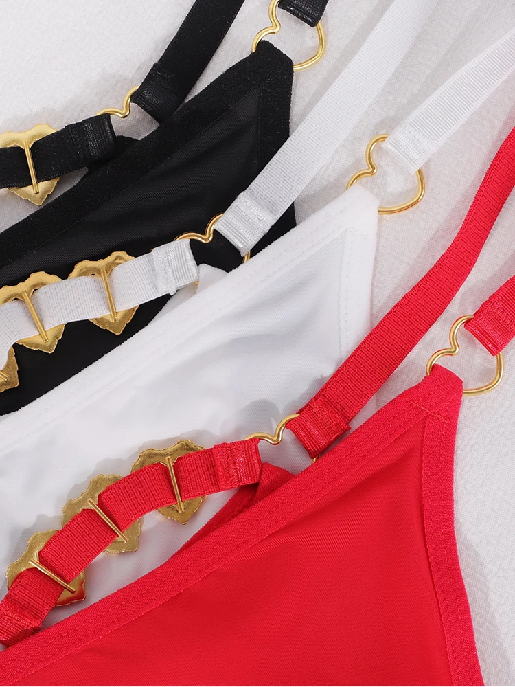 1pcs Low Rise Sexy Women G-string Heart Rhinestone Decor Sexy Lingerie Breathable Elegant Lady Thongs Erotic Female Underwear - Image 5
