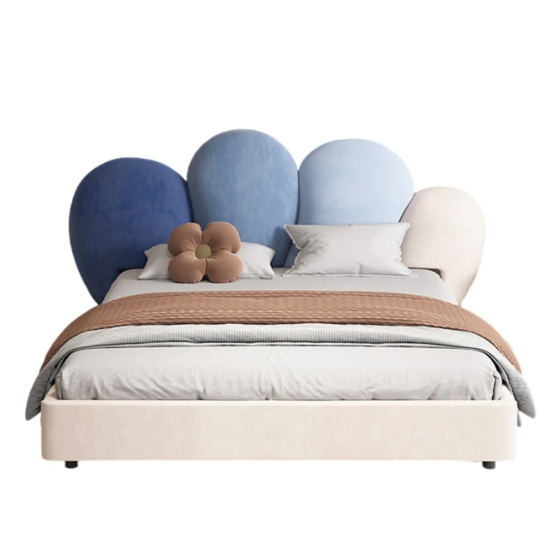 

For Design Queen Frame Kids Bed Decoration Headboard King Size Lit Children Beds Wooden Modern Matrimonial Bedroom Furniture