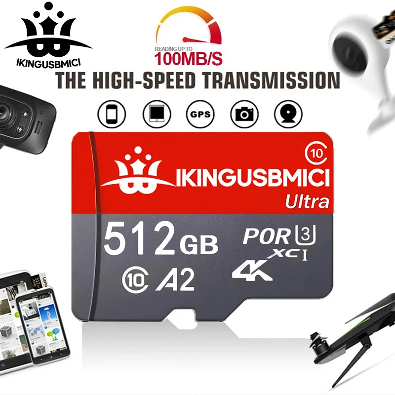 Superior SD Cards 256GB 64GB 32GB 512GB 128GB Micro TF SD Card Memory Card TF Cards V30 for Drone/Phone/PC/PC Mac/Recorder
