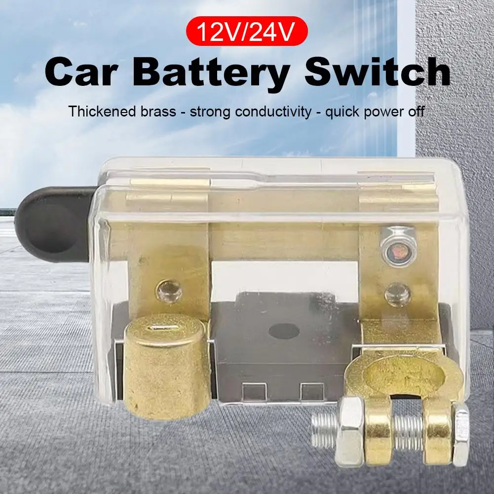 12V/24V Battery Isolator Switch - Knife Disconnect for Car, Marine, Boat, Snowboard & Cycling