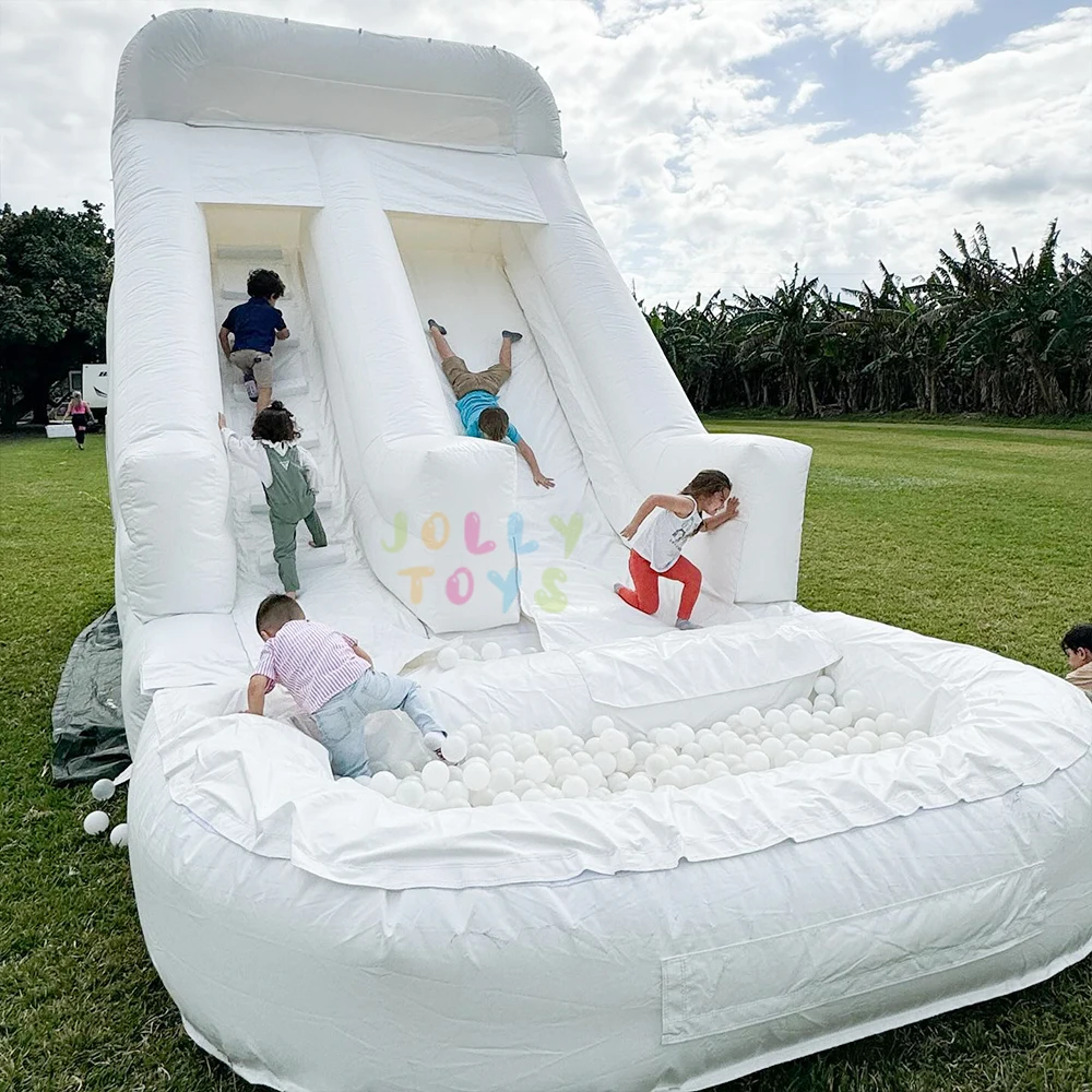 Commercial Grade Inflatable Slide Castle Detachable Ball Pit Wet & Dry Use for Backyard Fun All-in-One Outdoor Inflatable Bounce