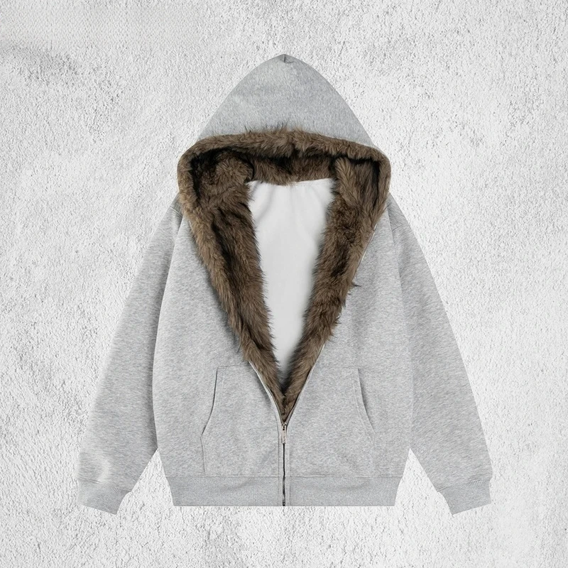 

【Mirrordust】High Street толстовки с капюшоном мужские с вышивкой букв осенние карманы свободные толстовки с длинными рукавами верхняя одежда мужская