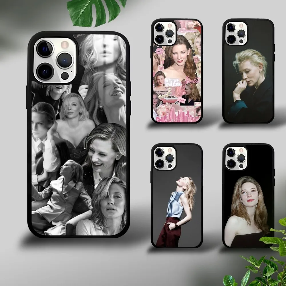 

Actor C-Cate Blanchett Phone Case For iPhone 16 15 14 13 12 11 Pro Xs Max Mini Plus Celulares Hard Funda