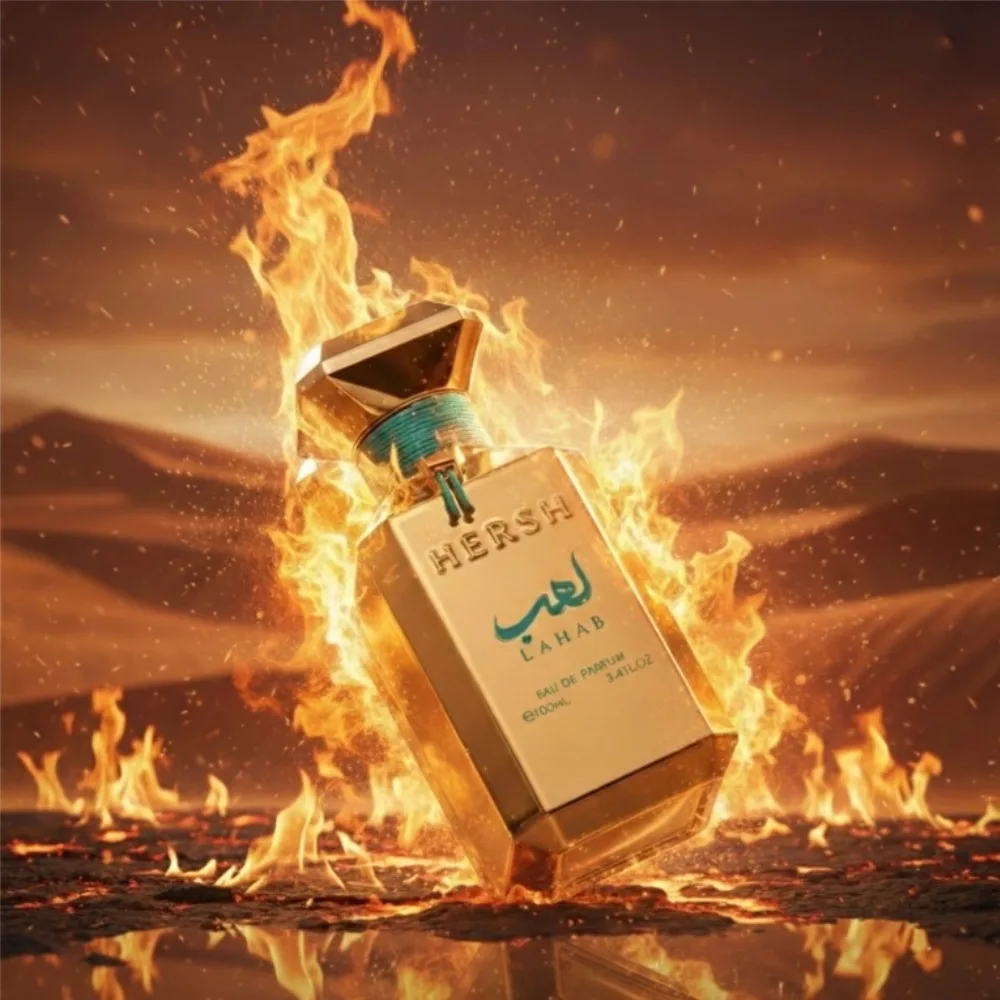 

HERSH Lahab Eau De Parfum For Men Long-lasting Spicy Woody Luxury Crown Eau De Toilette Prestige Woody Amber Body Spray