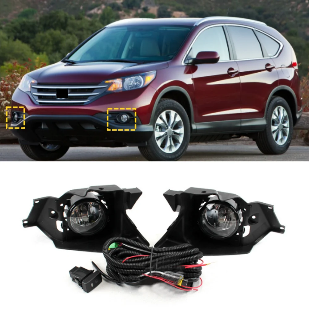 

Для Honda CRV 2012-2014 автомобильный передний бампер галогенная противотуманная фара в сборе