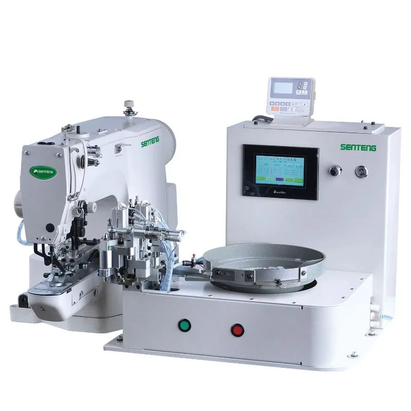 ST 977-1903A Automatic Feed Electric Button Attaching Industrial Sewing Machine