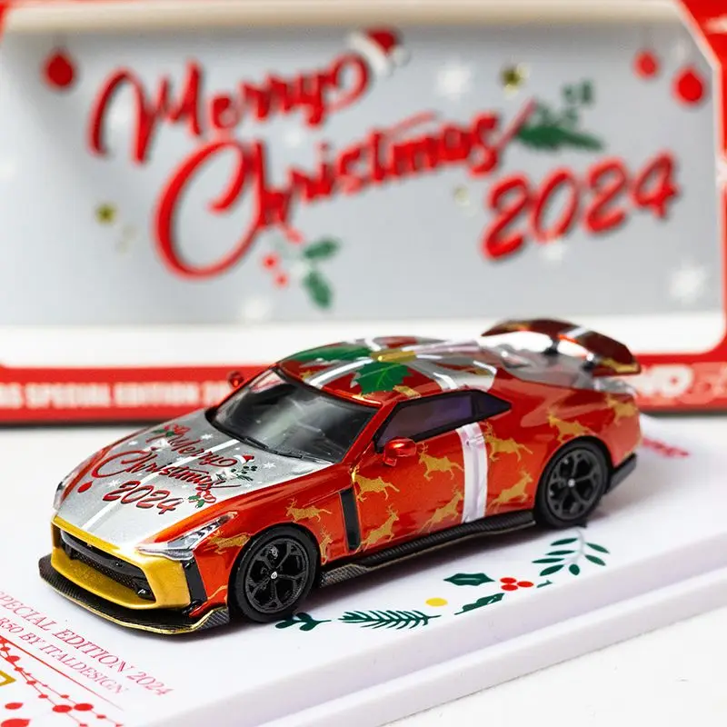 

Литой под давлением INNO масштаб 1:64 GT-R50 Рождественская модель автомобиля из сплава Коллекционная игрушка в подарок сувенир дисплей орнамент