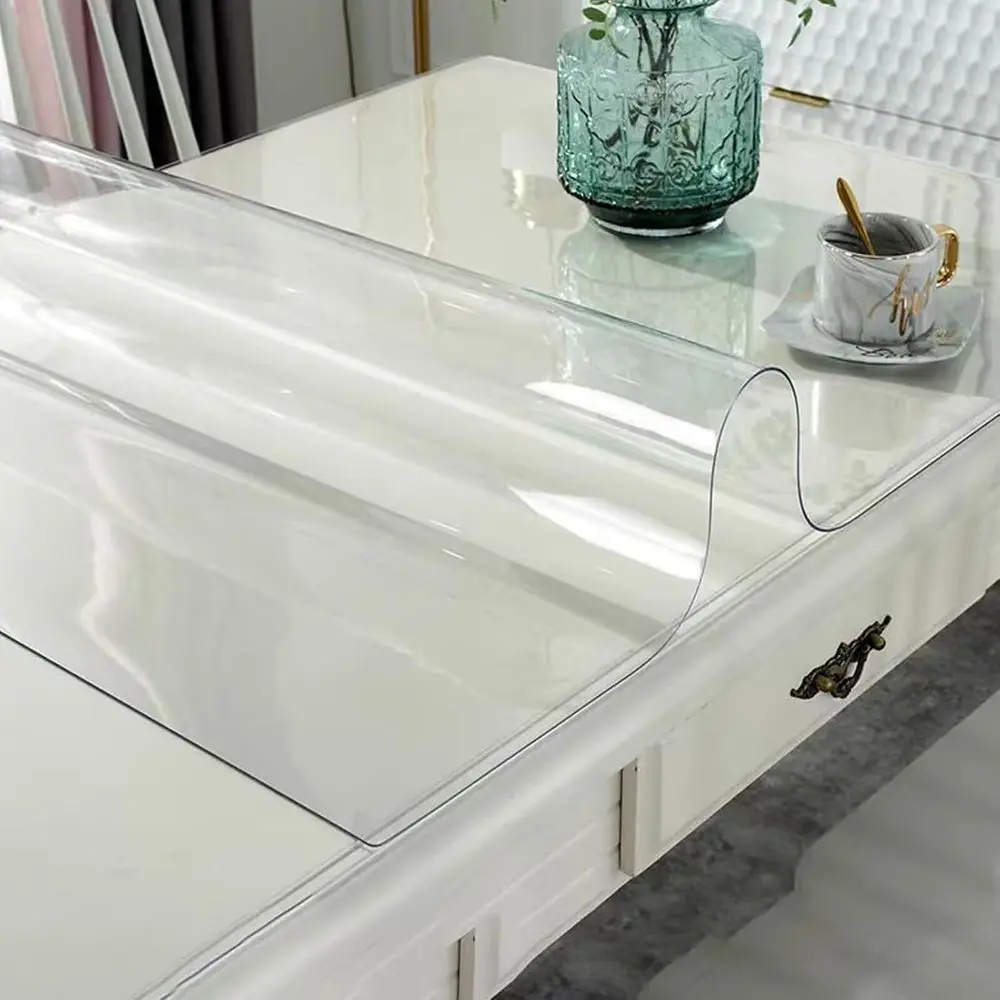 

1.5mm Thick Clear Plastic Table Protector, Non-Slip & Easy Clean, 48x78 Inches, Ideal for Wooden Furniture and Outdoor Tables