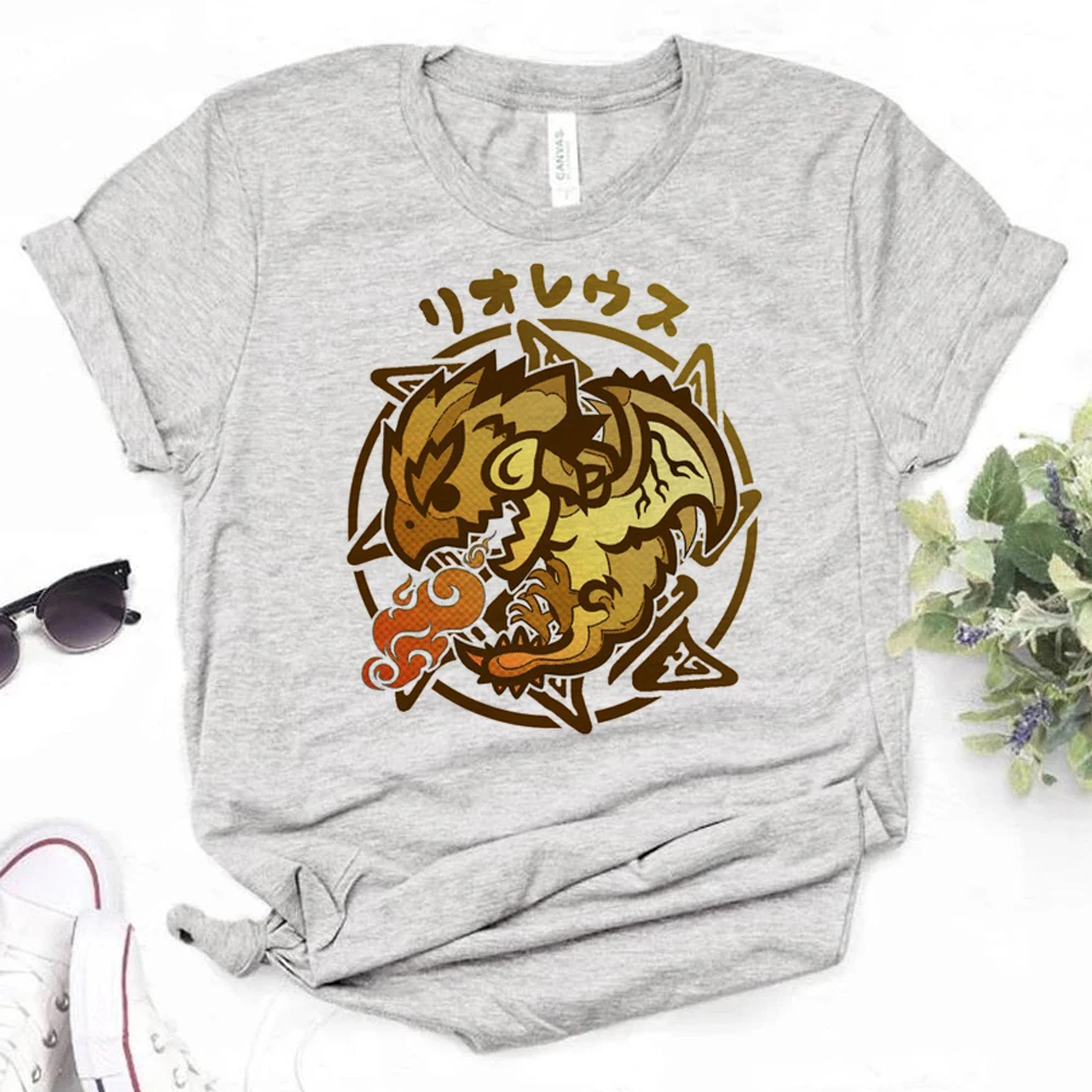 Monster Hunter tshirt women graphic Y2K Japanese t shirt girl funny clothing