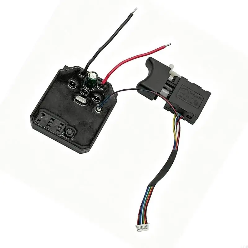 Impact Wrench Circuit Board and 8-Line Control Lever Assembly with On-Off, Variable-Speed, and Forward-Reverse Command M4YD