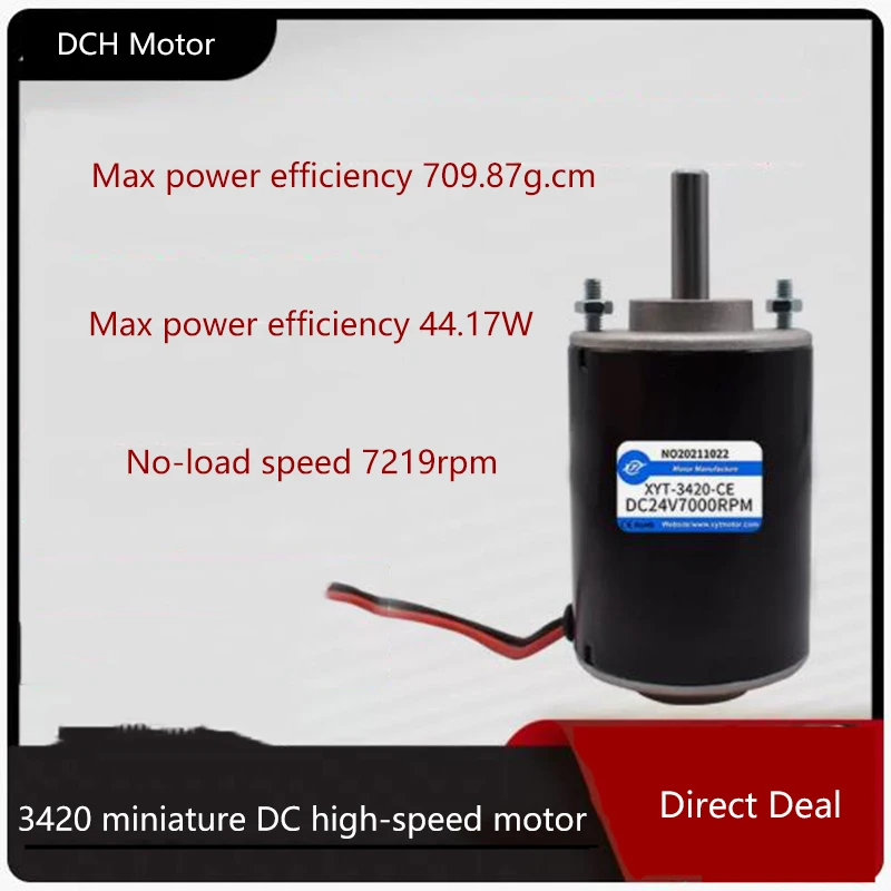 3420 12v24v Permanent Magnet High-Speed Motor Small Motorminiature DC Motor Speed Regulating Small Motor