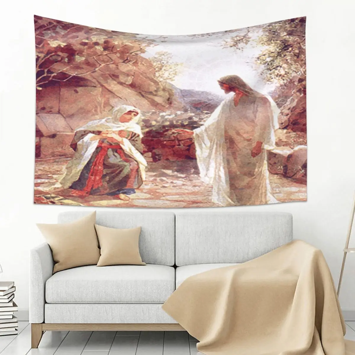 

Jesus Appears To Mary Magdalene Tapestry Room Decore Aesthetic Outdoor Decor Decor Home House Decor Tapestry
