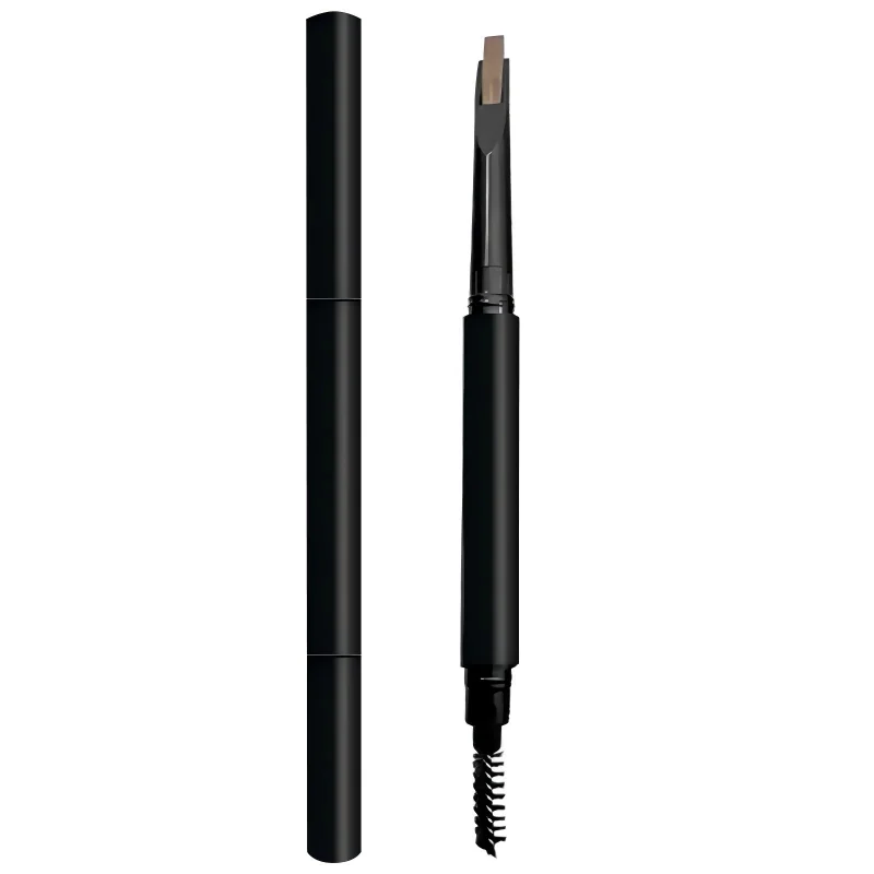 Nouveau crayon à sourcils coudé ​ ​ Stylo de maquillage pour sourcils, pointe ciseau, imperméable, marron, végétalien, Double tête, marque privée, vente en gros, 20 pièces